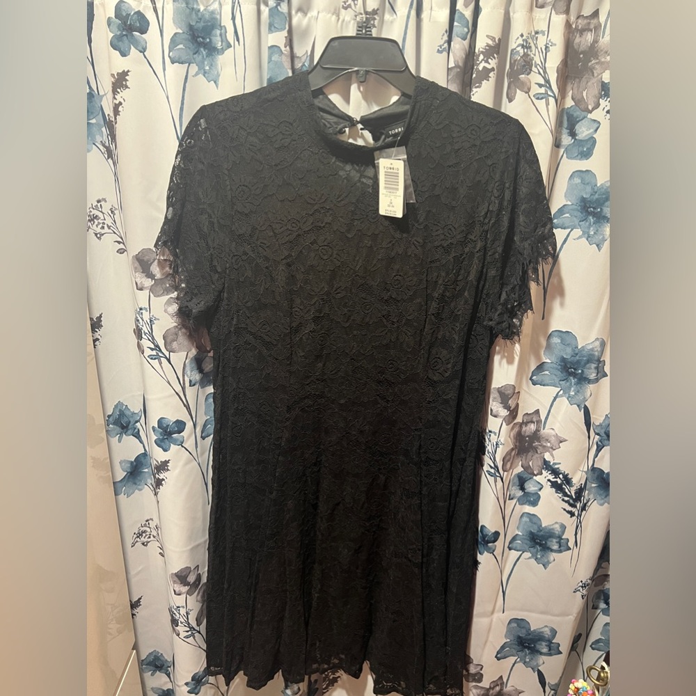 Torrid black lace dress